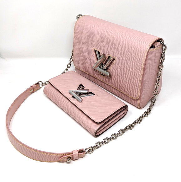 🎉HPx4 Louis Vuitton Pink Bag Twist Rose Ballerine MM Set! Sold out! - Picture 10 of 14